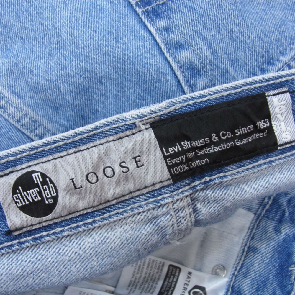 Levi's リーバイス SilverTab LOOSE シルバータブ ルーズ 復刻 デニムパンツ 34×30 インディゴブルー系 34【中古】