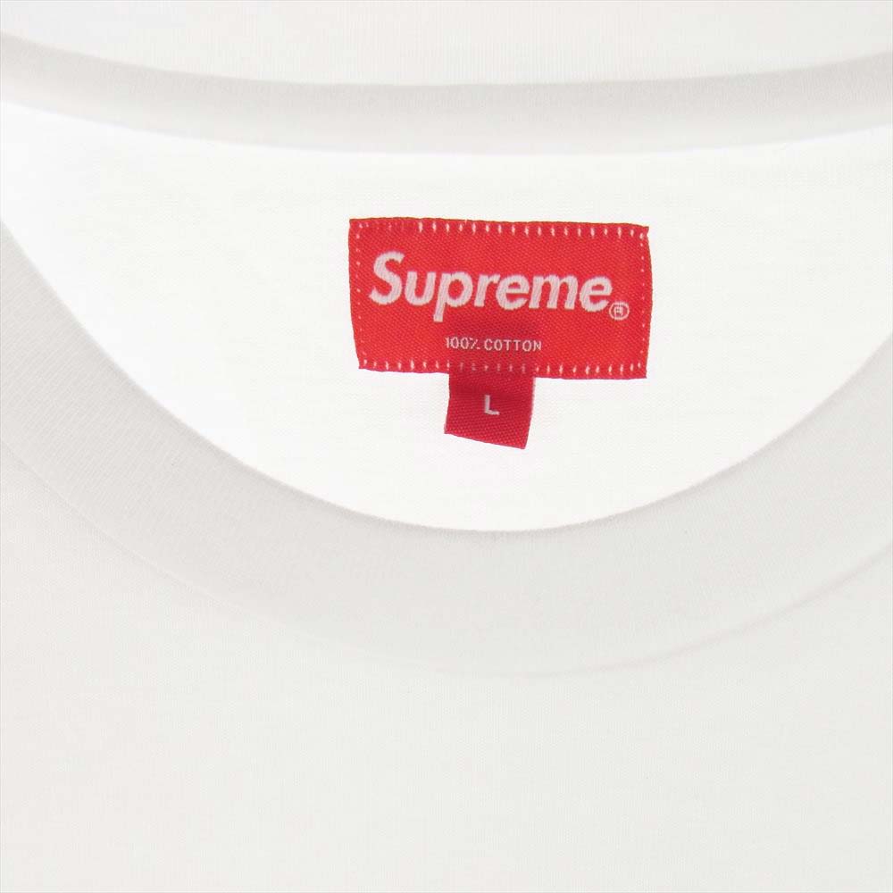 Supreme シュプリーム 22SS Typewriter S/S Top タイプライター ボックスロゴ 半袖 Tシャツ ホワイト系 L【極上美品】【中古】