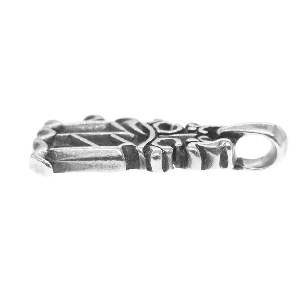 BILL WALL LEATHER ビルウォールレザー Initial Crown Pendant イニシャル クラウン ペンダント トップ M シルバー系【中古】