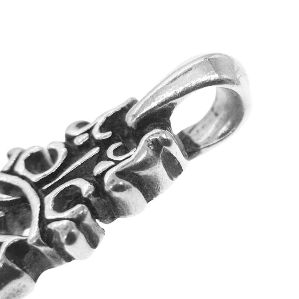 BILL WALL LEATHER ビルウォールレザー Initial Crown Pendant イニシャル クラウン ペンダント トップ M シルバー系【中古】