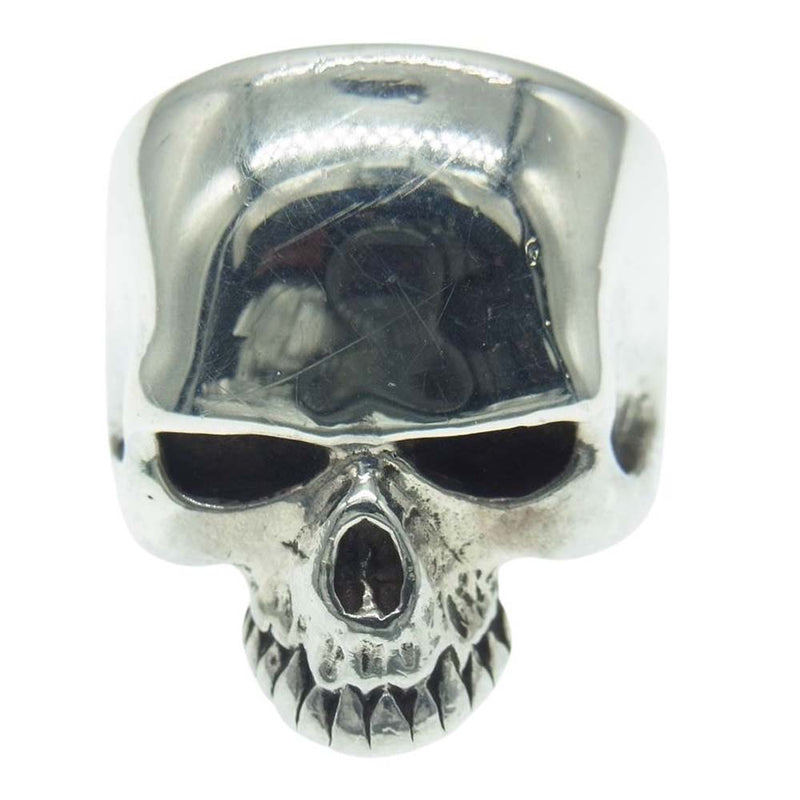 CRAZY PIG クレイジーピッグ EVIL SKULL RING SMALL イーヴル エビル スカル リング スモール シルバー系 13号【中古】