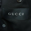 GUCCI グッチ 102573 XN007 トムフォード期 ダブルブレスト 牛革 レザー ピーコート  ブラック系 46【中古】