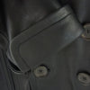 GUCCI グッチ 102573 XN007 トムフォード期 ダブルブレスト 牛革 レザー ピーコート  ブラック系 46【中古】