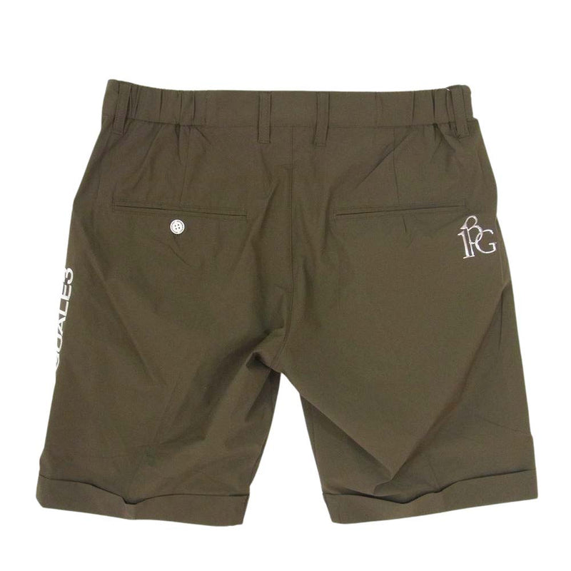 1piu1uguale3 ウノピュウノウグァーレトレ GRP150 POE478 GOLF ゴルフ 113 TUCK SHORTS トラック ショーツ ハーフパンツ カーキ系 IV【美品】【中古】