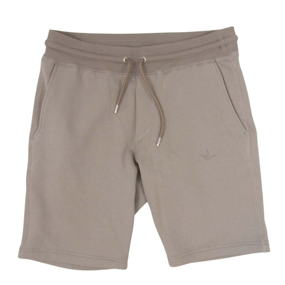 1piu1uguale3 ウノピュウノウグァーレトレ MRP575 CTN059 EASY SHORTS ロゴ刺? コットン イージー ショーツ ハーフパンツ カーキ系 IV【美品】【中古】