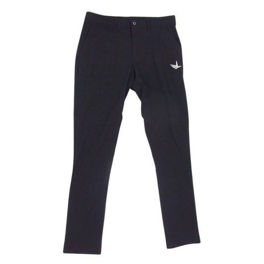 1piu1uguale3 ウノピュウノウグァーレトレ GRP041 NYU053 GOLF ゴルフ 113 REGULAR PANTS スリム ロング パンツ ロゴ ブラック系 IV【中古】