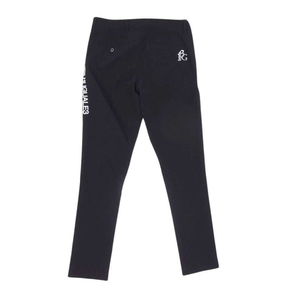 1piu1uguale3 ウノピュウノウグァーレトレ GRP041 NYU053 GOLF ゴルフ 113 REGULAR PANTS スリム ロング パンツ ロゴ ブラック系 IV【中古】