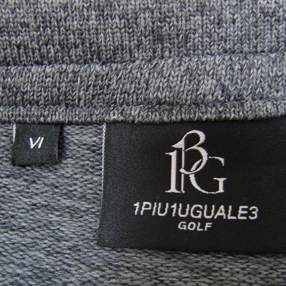 1piu1uguale3 ウノピュウノウグァーレトレ GRK047 POE425 GOLF ゴルフ 113 HIROKUNI TOGA 戸賀敬城 別注 SHORT PANTS ニット ショーツ ハーフパンツ グレー系 VI【美品】【中古】