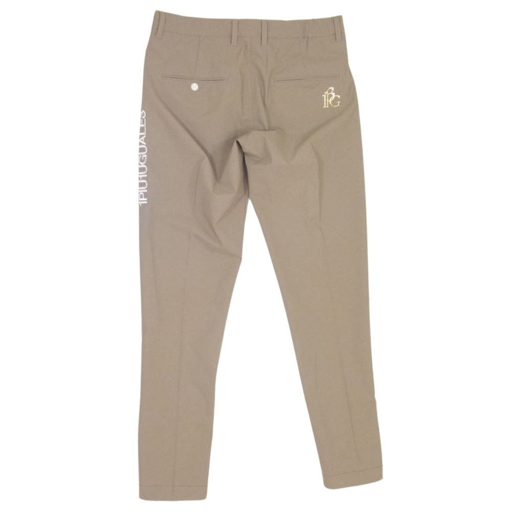 1piu1uguale3 ウノピュウノウグァーレトレ GRP098 POE400 GOLF ゴルフ 113 ZIP SLACKS 裾ジップ スラックス ロゴ カーキ系 IV【美品】【中古】