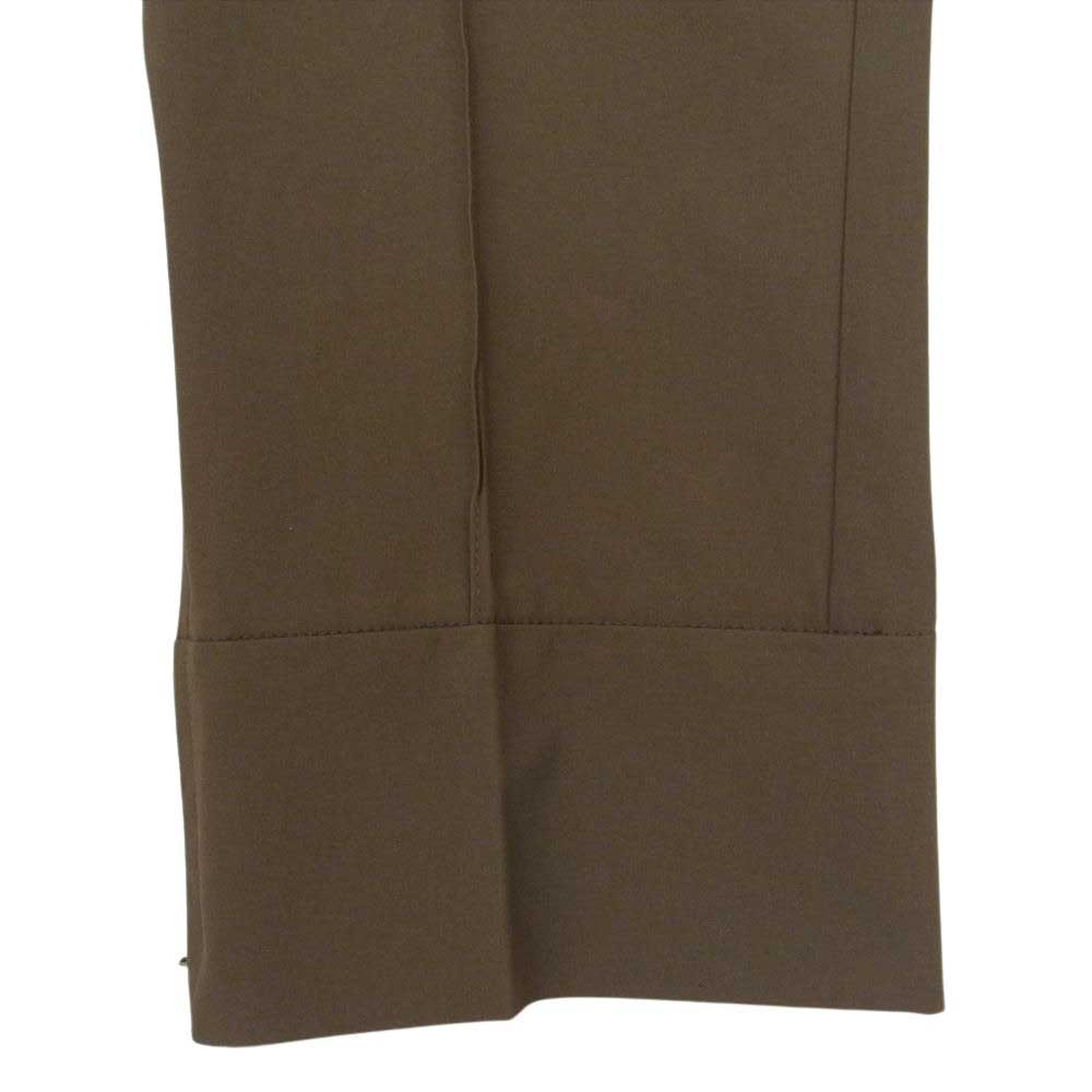 1piu1uguale3 ウノピュウノウグァーレトレ GRP100 POE400 GOLF ゴルフ 113 ZIP SLACKS 裾ジップ スラックス ロゴ カーキ系 VI【美品】【中古】