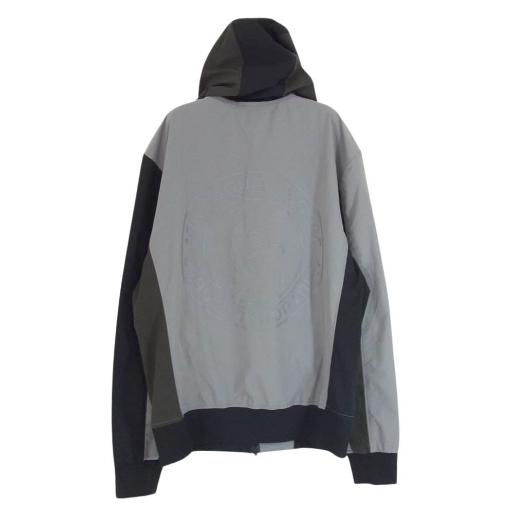 1piu1uguale3 ウノピュウノウグァーレトレ GRB077 POE395 GOLF ゴルフ 113 CRAZY WIND BREAKER HOODIE クレイジー ウィンドブレーカー フーディー ツートンカラー グレー系 IV【美品】【中古】