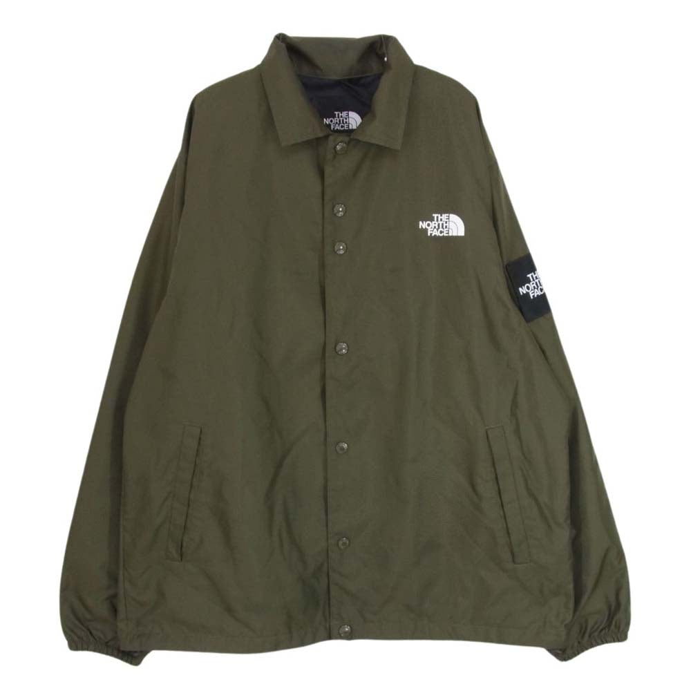 THE NORTH FACE ノースフェイス NP72130 coach jacket ナイロン コーチ ジャケット カーキ系 L【中古】