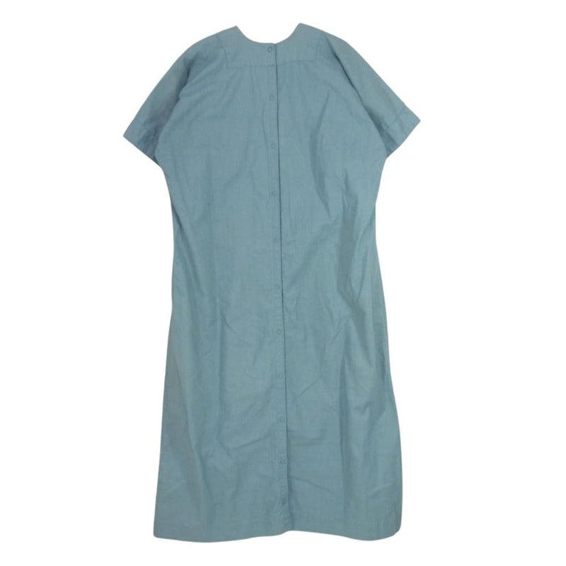 アメリカ軍 6532-299-9619 ヴィンテージ hospital gown dress サージカル ミリタリー ワンピース ブルー系 M【中古】