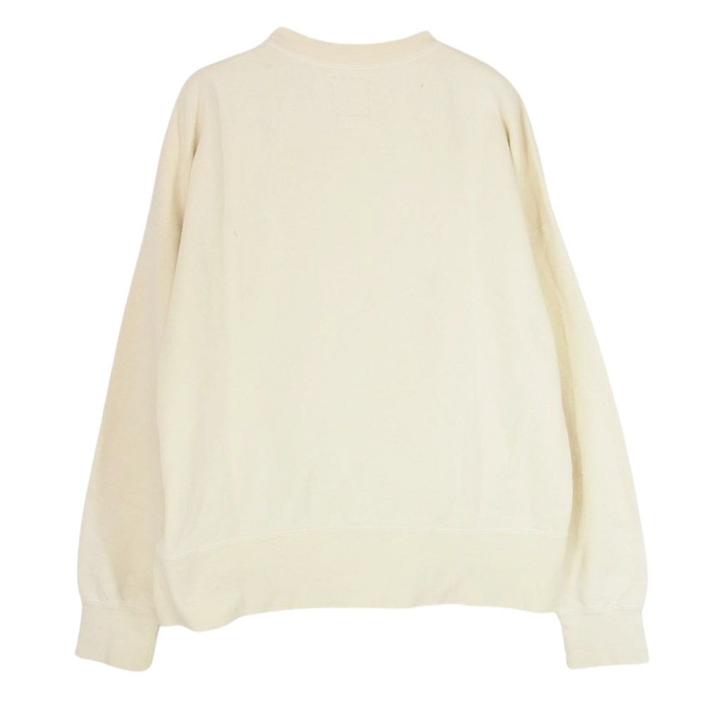 VISVIM ビズビム 0124105010018 COURT SWEAT L/S CRASH LT.YELLOW クラッシュ加工 スウェット イエロー系 3【極上美品】【中古】