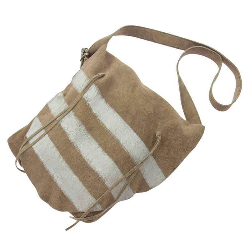 VISVIM ビズビム ICT 0223903003006 DEERSKIN SHOULDER BAG SAND ディアスキン ショルダーバッグ サンド ブラウン系【極上美品】【中古】