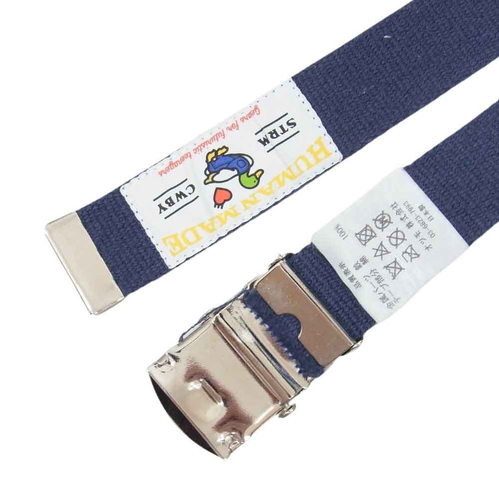 HUMAN MADE ヒューマンメイド WEB BELT ウェブ ベルト ネイビー系