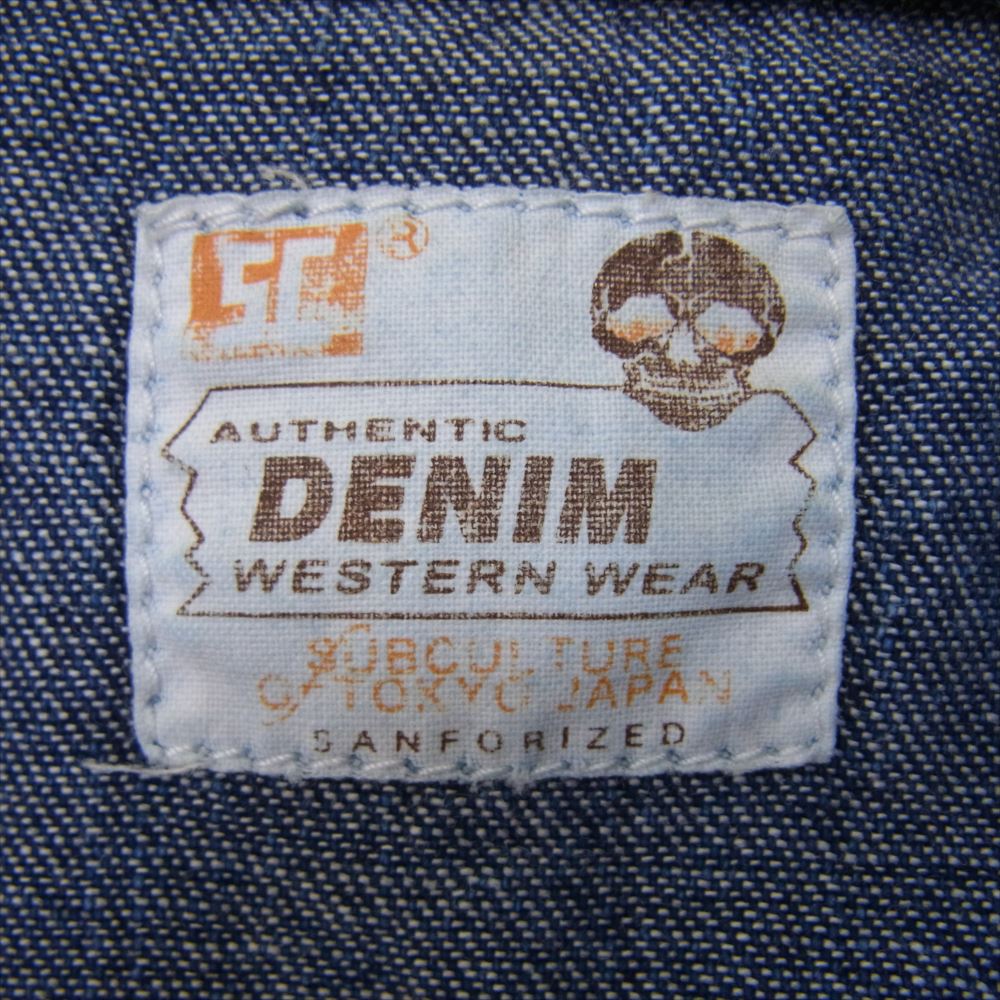 サブカルチャー SCDS-CL01 SKULLTAG WESTERN SHIRTS スカル ウエスタン