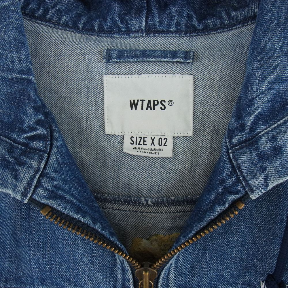 WTAPS ダブルタップス 24SS 241WVDT-JKM02 ACTIVE JACKET アクティブ バック プリント デニム ジャケット インディゴブルー系 2【中古】