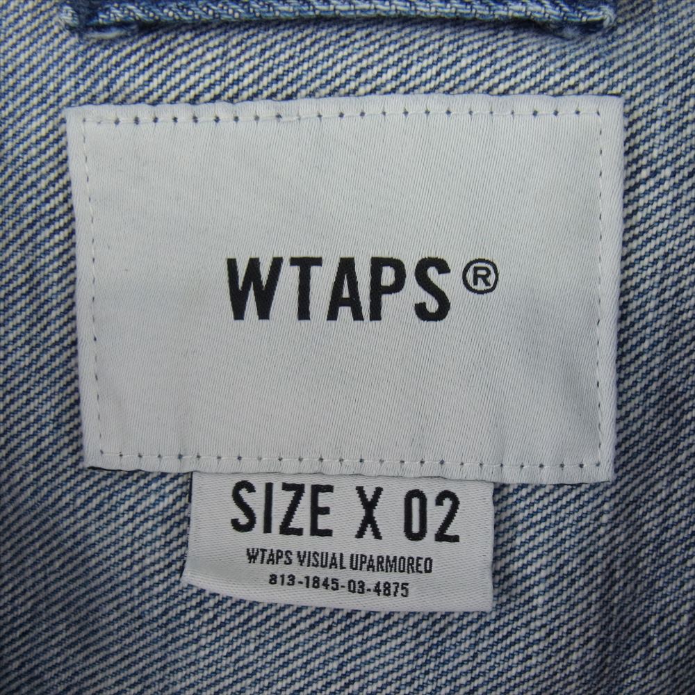 WTAPS ダブルタップス 24SS 241WVDT-JKM02 ACTIVE JACKET アクティブ バック プリント デニム ジャケット インディゴブルー系 2【中古】