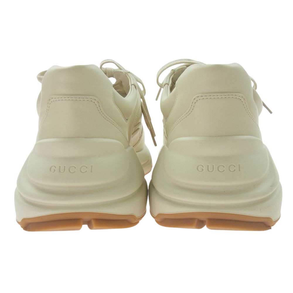 GUCCI グッチ 663339 RHYTON ライトン 25 ロゴ スニーカー ベージュ系 10【中古】