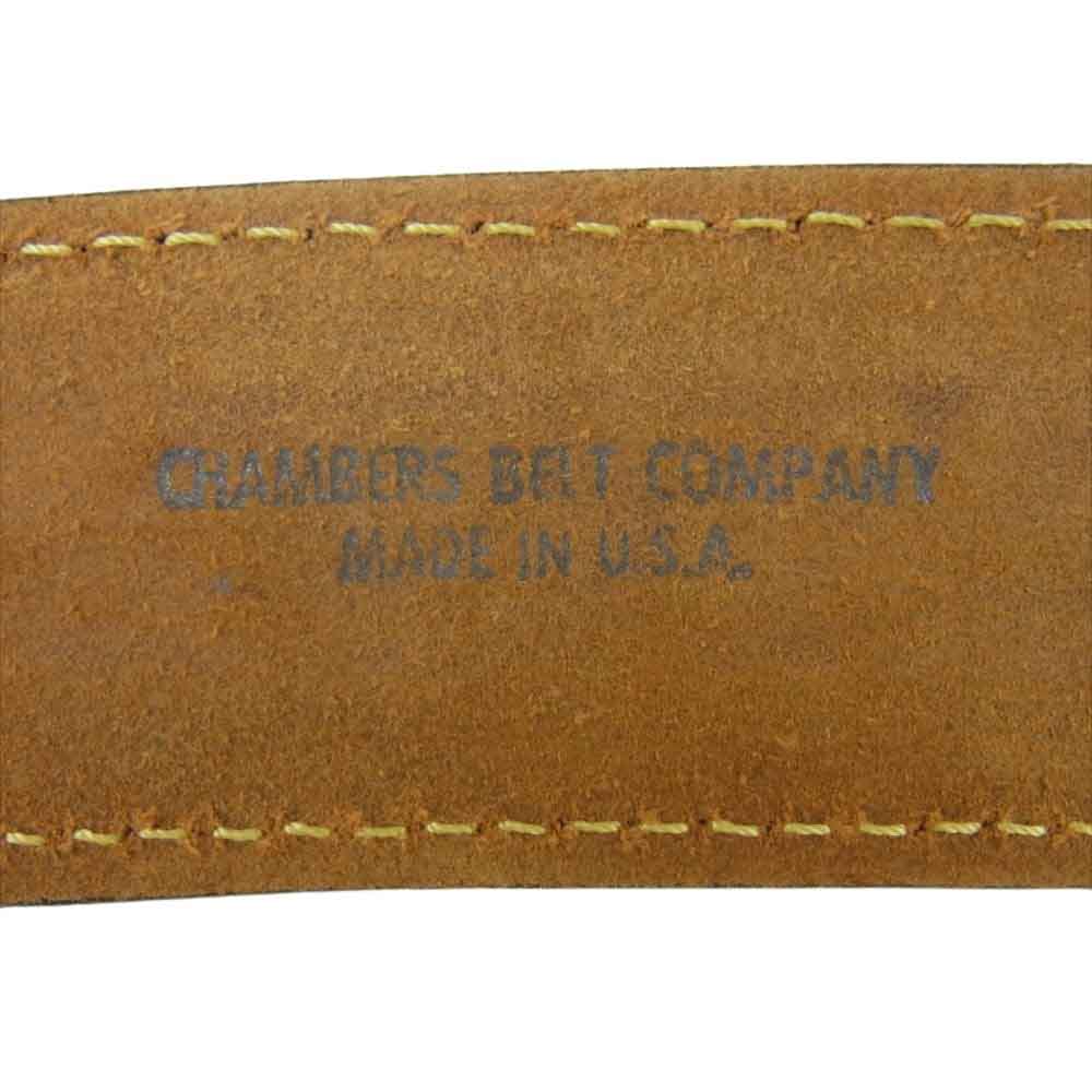 チャンバー 57073 USA製 レザー ベルト ライトブラウン系【中古】