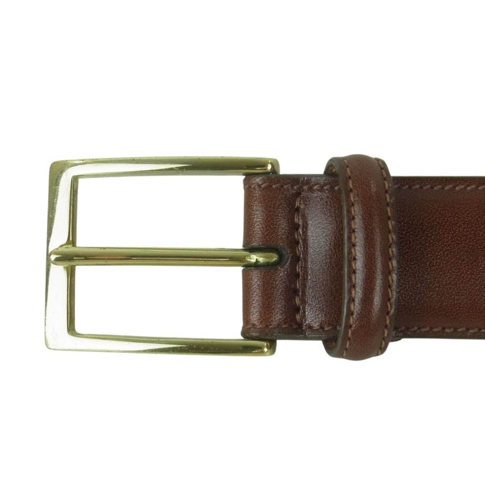Brooks Brothers ブルックスブラザーズ USA製 1111215 レザー ベルト ブラウン系【中古】