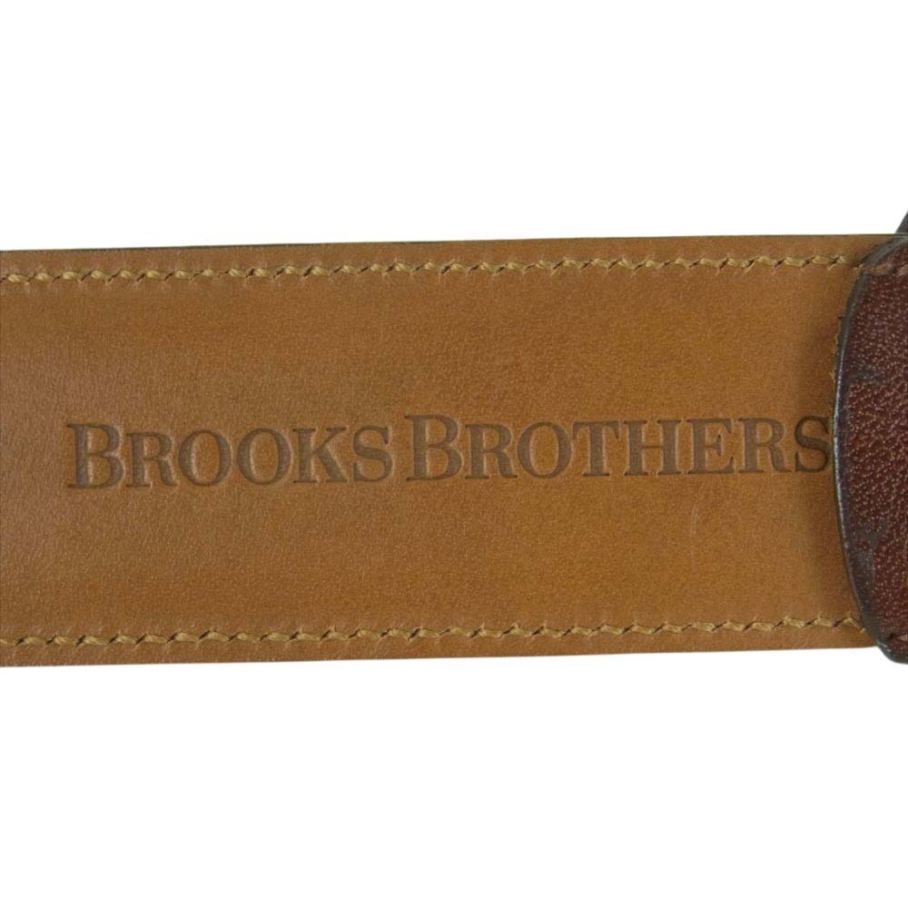 Brooks Brothers ブルックスブラザーズ USA製 1111215 レザー ベルト ブラウン系【中古】