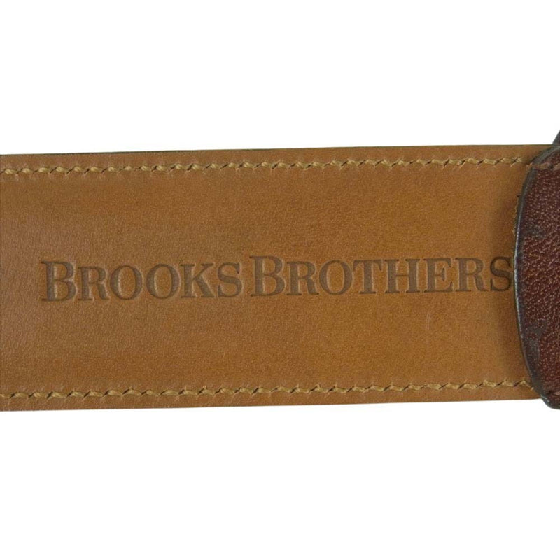 Brooks Brothers ブラウン レザーベルト 36 Brooks Brothers 本革