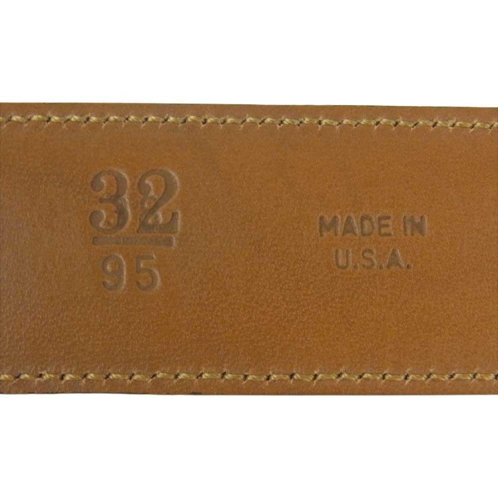 Brooks Brothers ブルックスブラザーズ USA製 1111215 レザー ベルト ブラウン系【中古】