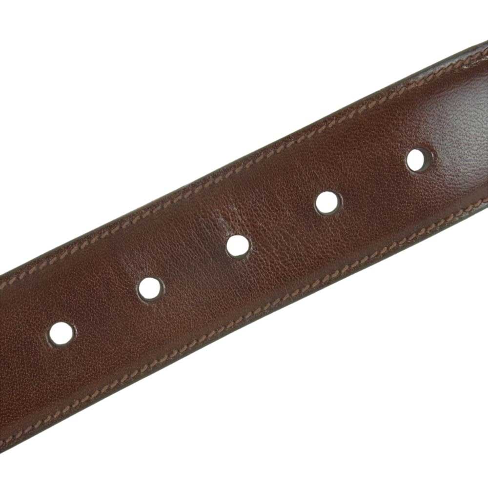 Brooks Brothers ブルックスブラザーズ USA製 1111215 レザー ベルト ブラウン系【中古】