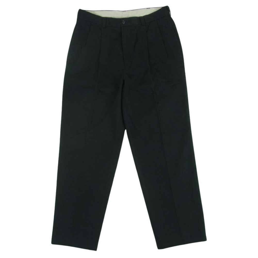 Brooks Brothers ブルックスブラザーズ コットン タック パンツ マレーシア製 ブラック系 32 W32【中古】