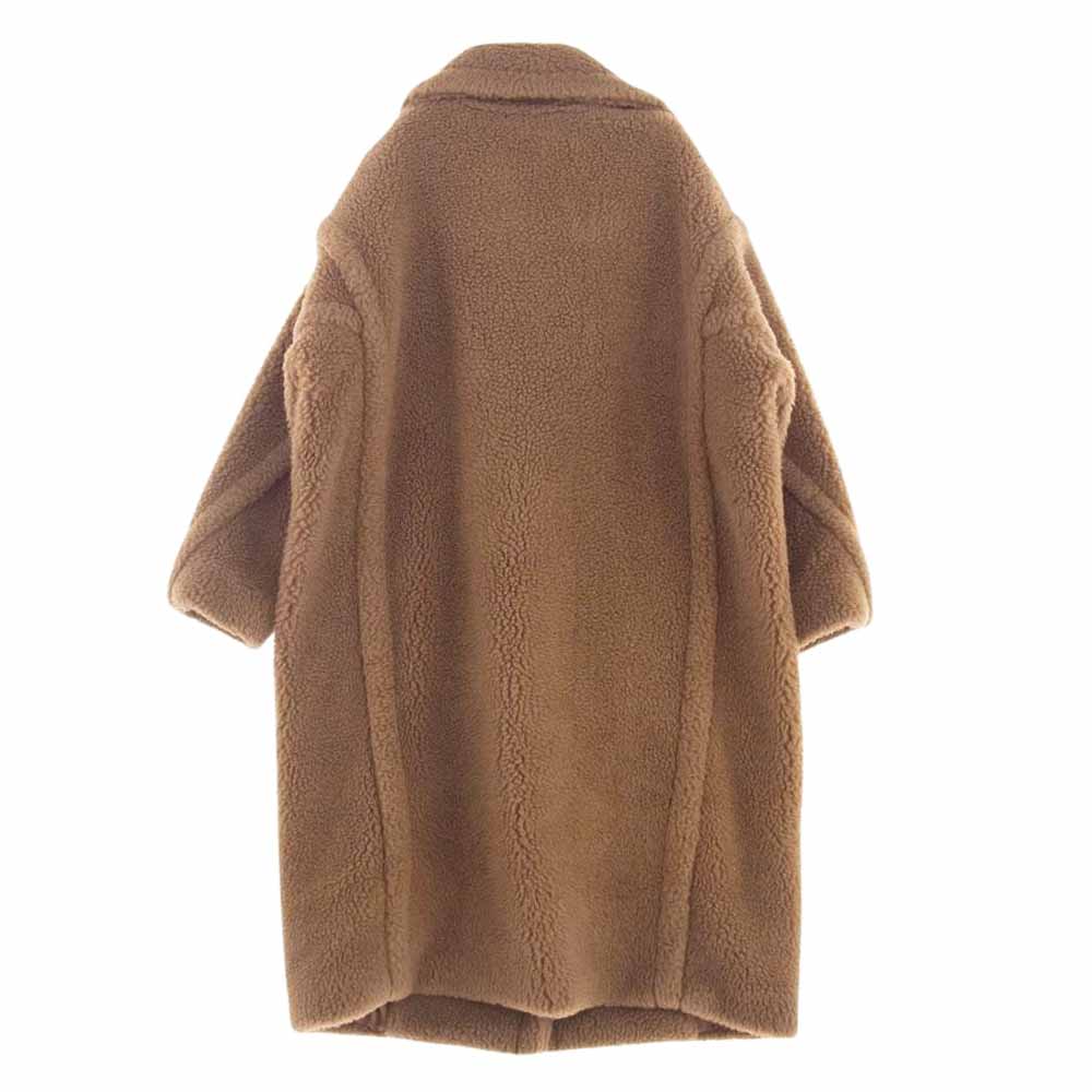 MAX MARA マックスマーラ 101606296 キャメル シルク テディベア アイコン コート M ブラウン系 M【中古】