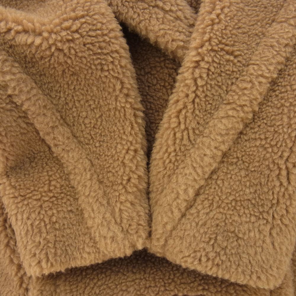 MAX MARA マックスマーラ 101606296 キャメル シルク テディベア アイコン コート M ブラウン系 M【中古】