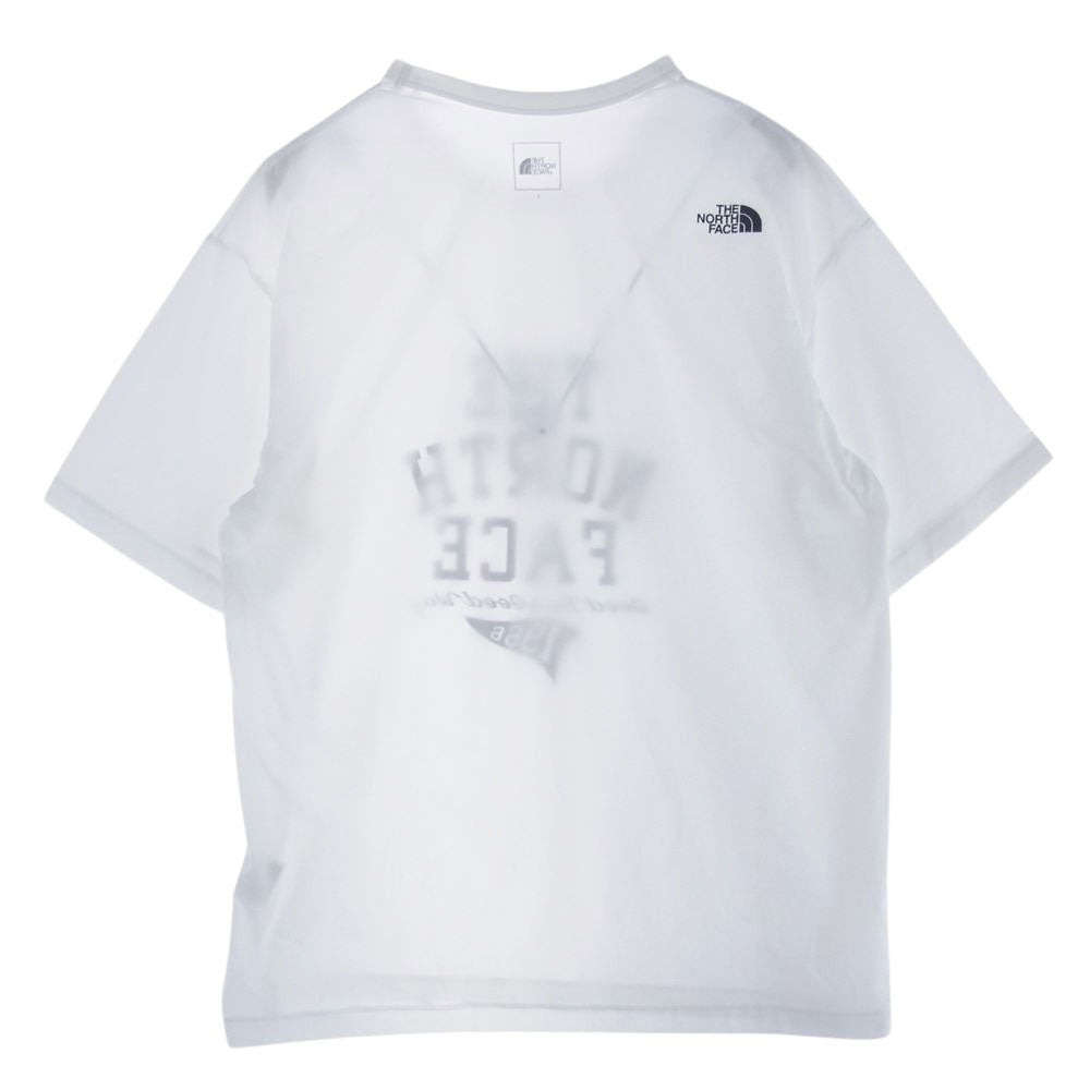 THE NORTH FACE ノースフェイス NT12293 Free Run Basic Crew フリー ラン ベーシック クルーネック 半袖 Tシャツ ホワイト系 L【中古】