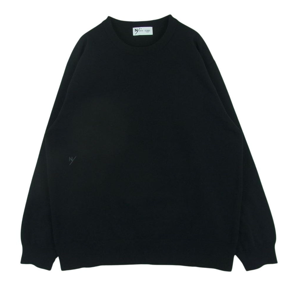ニュートラルワークス KSU22102 WHIFF KNIT L/S ニッティン グロング スリーブ クルー ネック スウェット ブラック系 XL【中古】