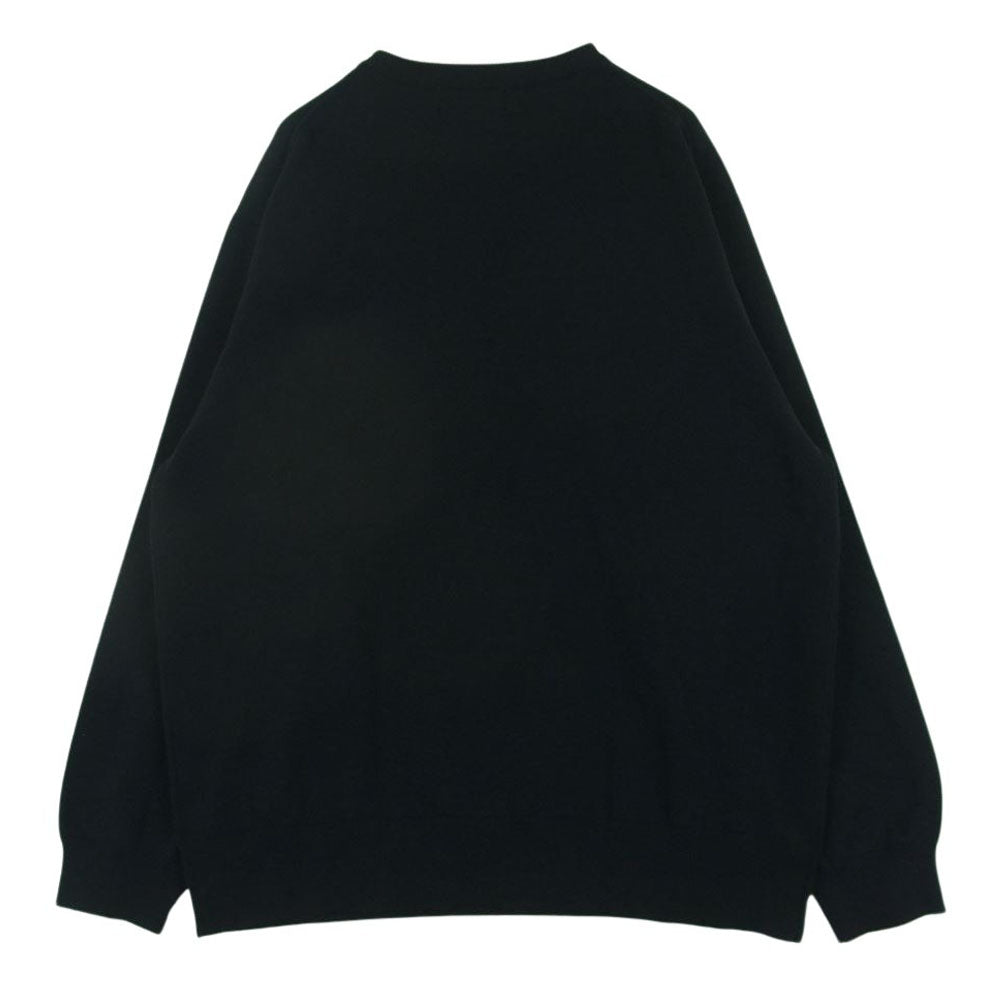 ニュートラルワークス KSU22102 WHIFF KNIT L/S ニッティン グロング スリーブ クルー ネック スウェット ブラック系 XL【中古】