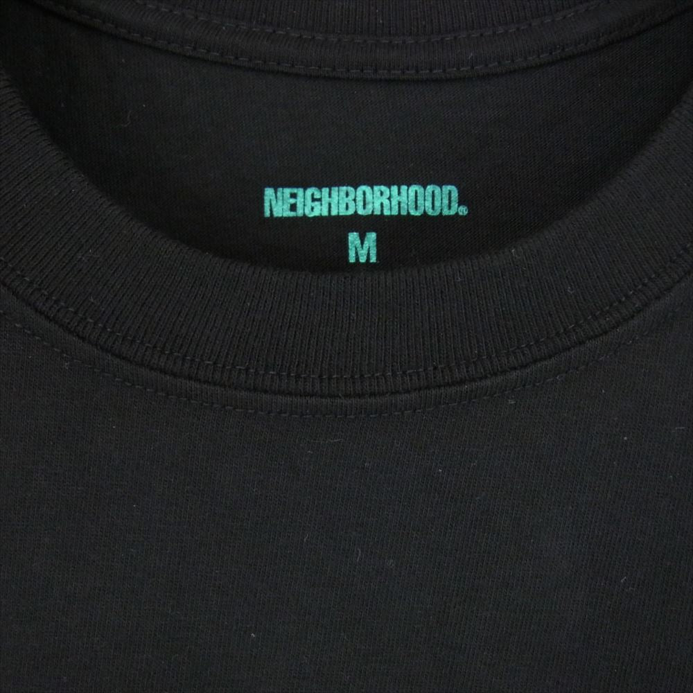 NEIGHBORHOOD ネイバーフッド 231PCNH-ST08S NH 231 SPOT . TEE SS-6 ロゴ 半袖 Tシャツ ブラック系 M【中古】