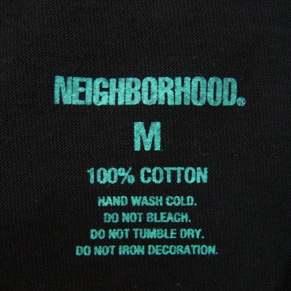 NEIGHBORHOOD ネイバーフッド 231PCNH-ST08S NH 231 SPOT . TEE SS-6 ロゴ 半袖 Tシャツ ブラック系 M【中古】