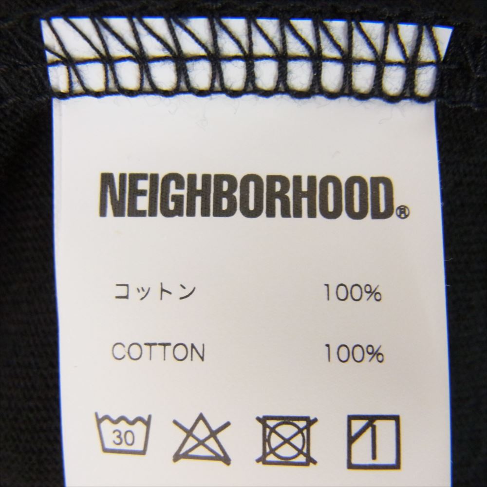 NEIGHBORHOOD ネイバーフッド 231PCNH-ST08S NH 231 SPOT . TEE SS-6 ロゴ 半袖 Tシャツ ブラック系 M【中古】