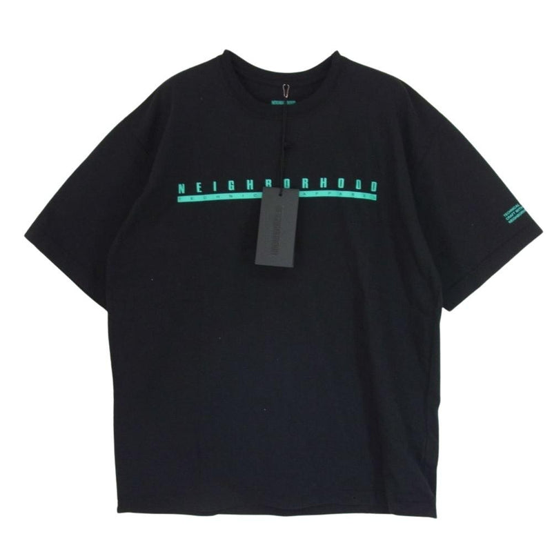 NEIGHBORHOOD ネイバーフッド 231PCNH-ST08S NH 231 SPOT . TEE SS-6 ロゴ 半袖 Tシャツ ブラック系 M【中古】