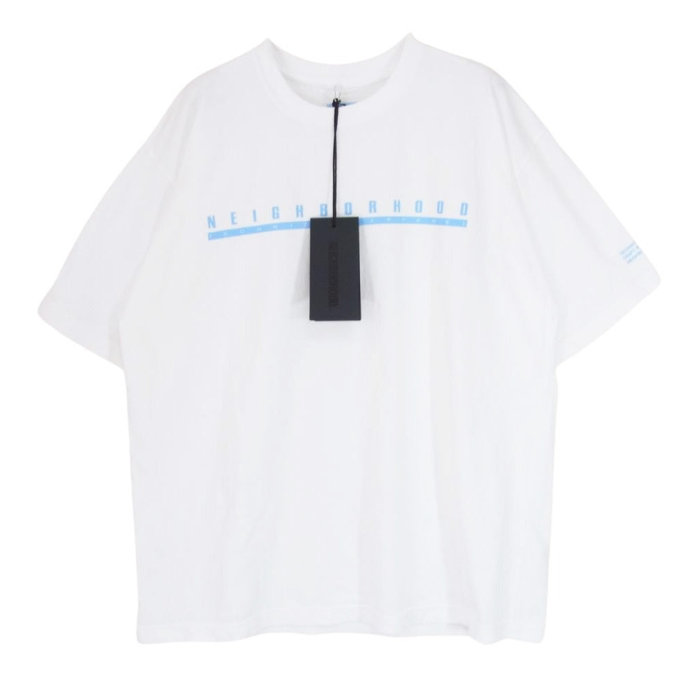 NEIGHBORHOOD ネイバーフッド 231PCNH-ST08S NH 231 SPOT . TEE SS-6 ロゴ 半袖 Tシャツ ホワイト ホワイト系 M【中古】
