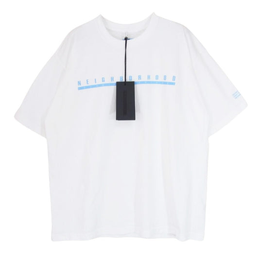 NEIGHBORHOOD ネイバーフッド 231PCNH-ST08S NH 231 SPOT . TEE SS-6 ロゴ 半袖 Tシャツ ホワイト ホワイト系 M【中古】