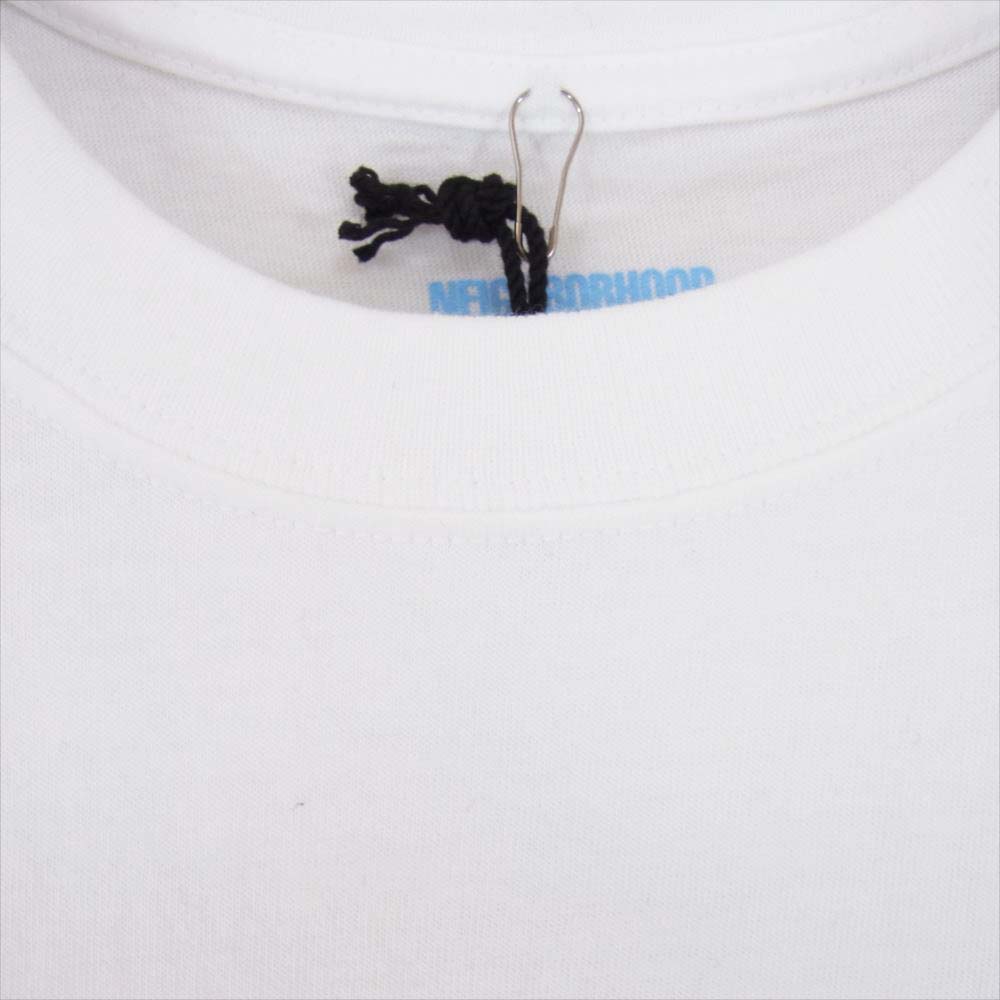 NEIGHBORHOOD ネイバーフッド 231PCNH-ST08S NH 231 SPOT . TEE SS-6 ロゴ 半袖 Tシャツ ホワイト ホワイト系 M【中古】
