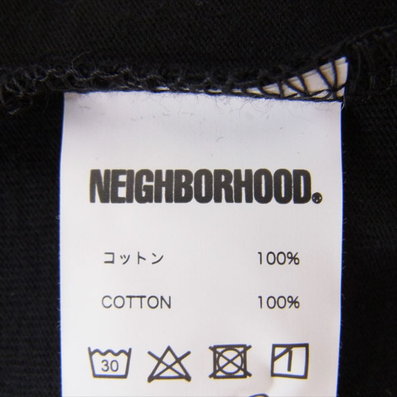 NEIGHBORHOOD ネイバーフッド BAR & SHIELD/C-TEE.SS ロゴ 半袖 Tシャツ ブラック系 S【中古】