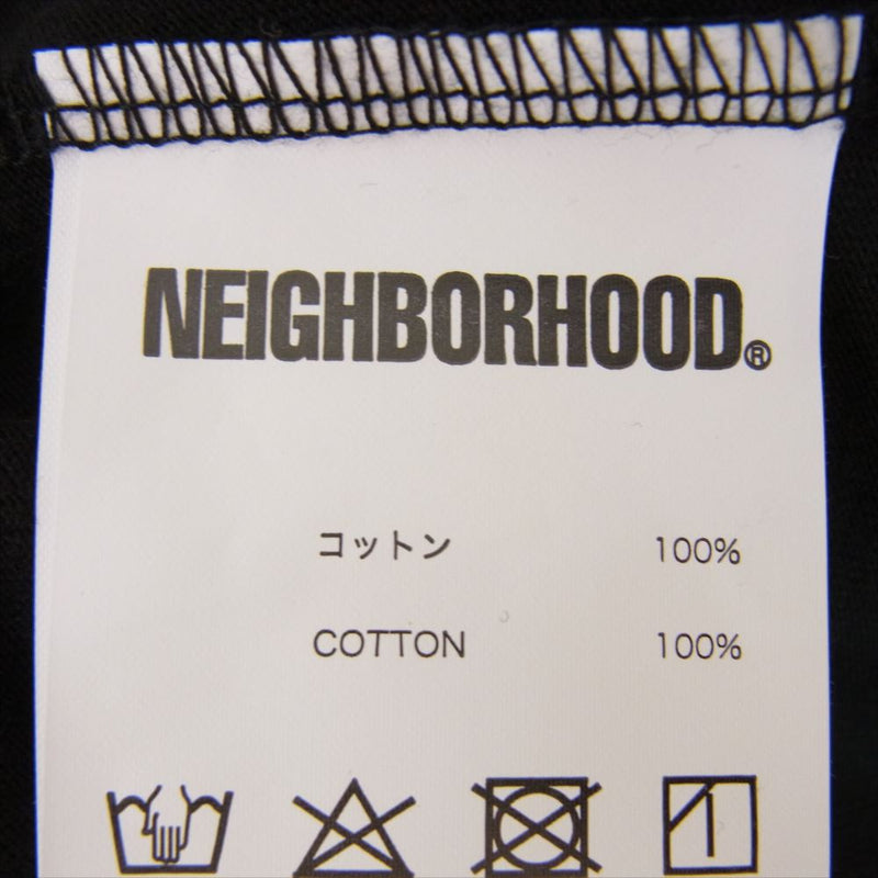 NEIGHBORHOOD ネイバーフッド 21SS 211PCNH-ST01 BAR & SHIELD/C-TEE.SS ロゴ 半袖 Tシャツ ブラック系 S【中古】