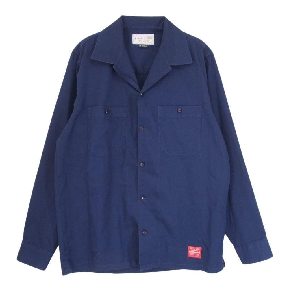NEIGHBORHOOD ネイバーフッド 131TSNH-SHM01 CLASSIC WORK EC-SHIR クラシック ワーク 長袖 シャツ ネイビー系 M【中古】