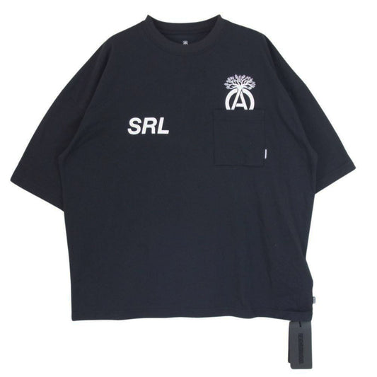 NEIGHBORHOOD ネイバーフッド 23SS 231BWNH-CSM02 SRL SHELTECH CREWNECK SS-2 シェルテック クルーネック 半袖 Tシャツ ブラック系 M【中古】