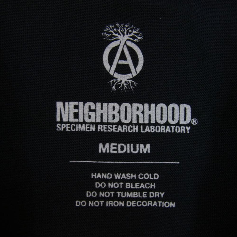 NEIGHBORHOOD ネイバーフッド 23SS 231BWNH-CSM02 SRL SHELTECH CREWNECK SS-2 シェルテック クルーネック 半袖 Tシャツ ブラック系 M【中古】