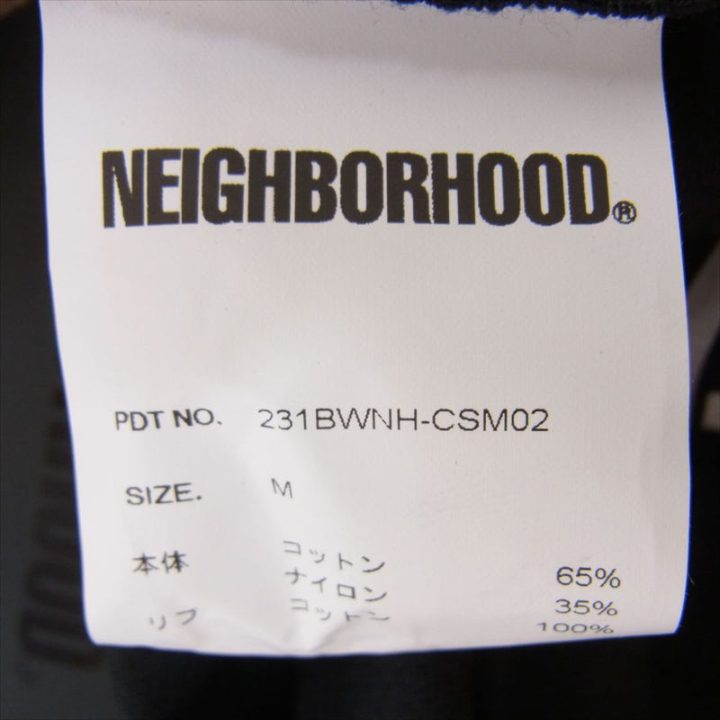 NEIGHBORHOOD ネイバーフッド 23SS 231BWNH-CSM02 SRL SHELTECH CREWNECK SS-2 シェルテック クルーネック 半袖 Tシャツ ブラック系 M【中古】