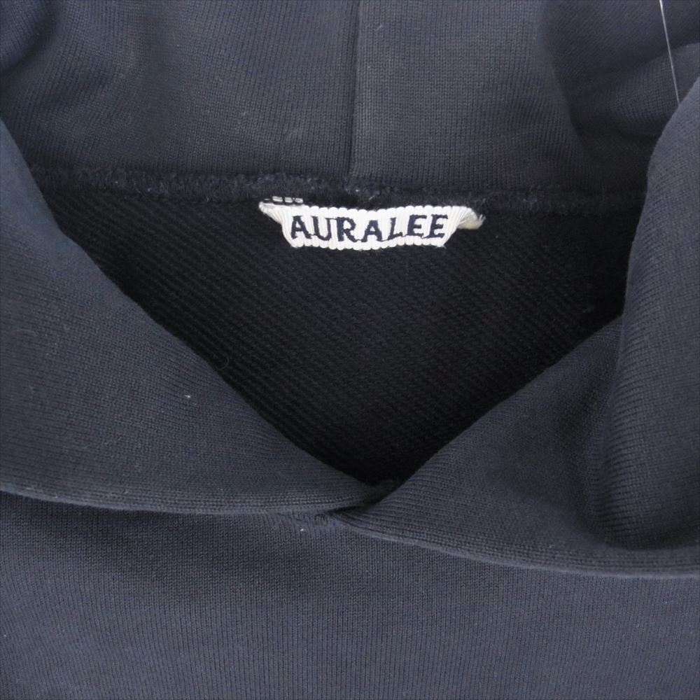AURALEE オーラリー 21AW A21AP01IS SUPER SOFT HEAVY SWEAT P/O PARKA ヘビー スウェット プルオーバー パーカー  ネイビー系 3【中古】